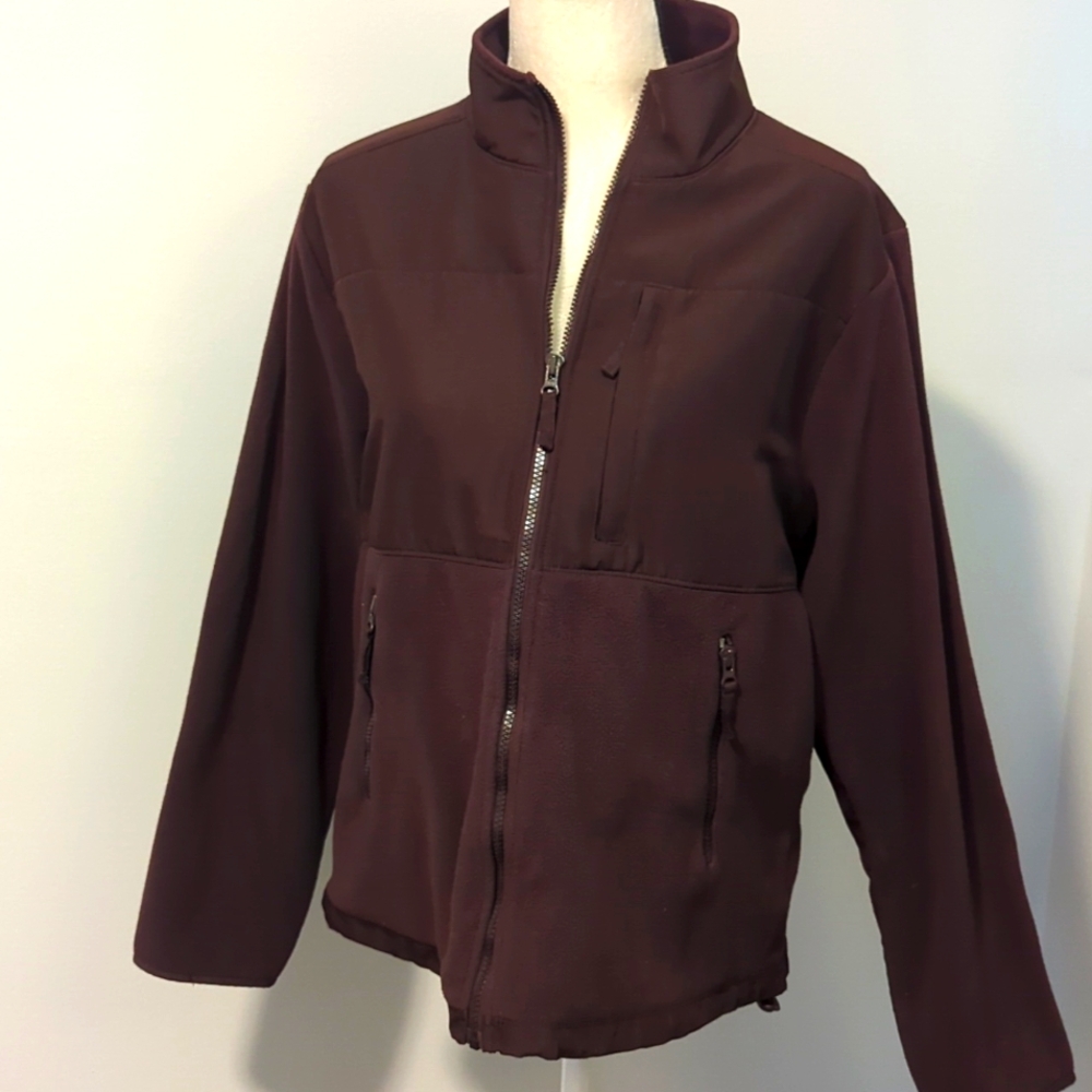 🆕️ Faded Glory Fleece Jacket / Brown / Medium